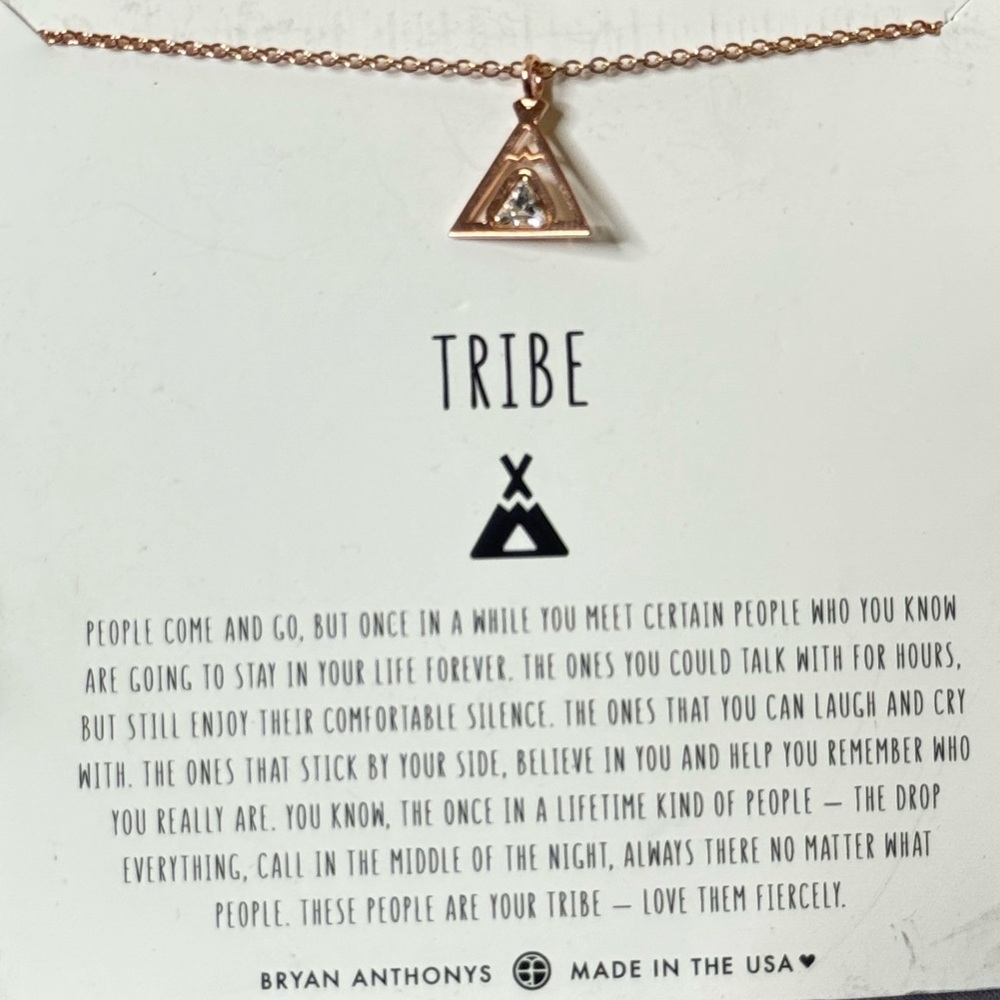 Bryan Anthonys Rose Gold Triangle Necklace - Picture 3 of 4